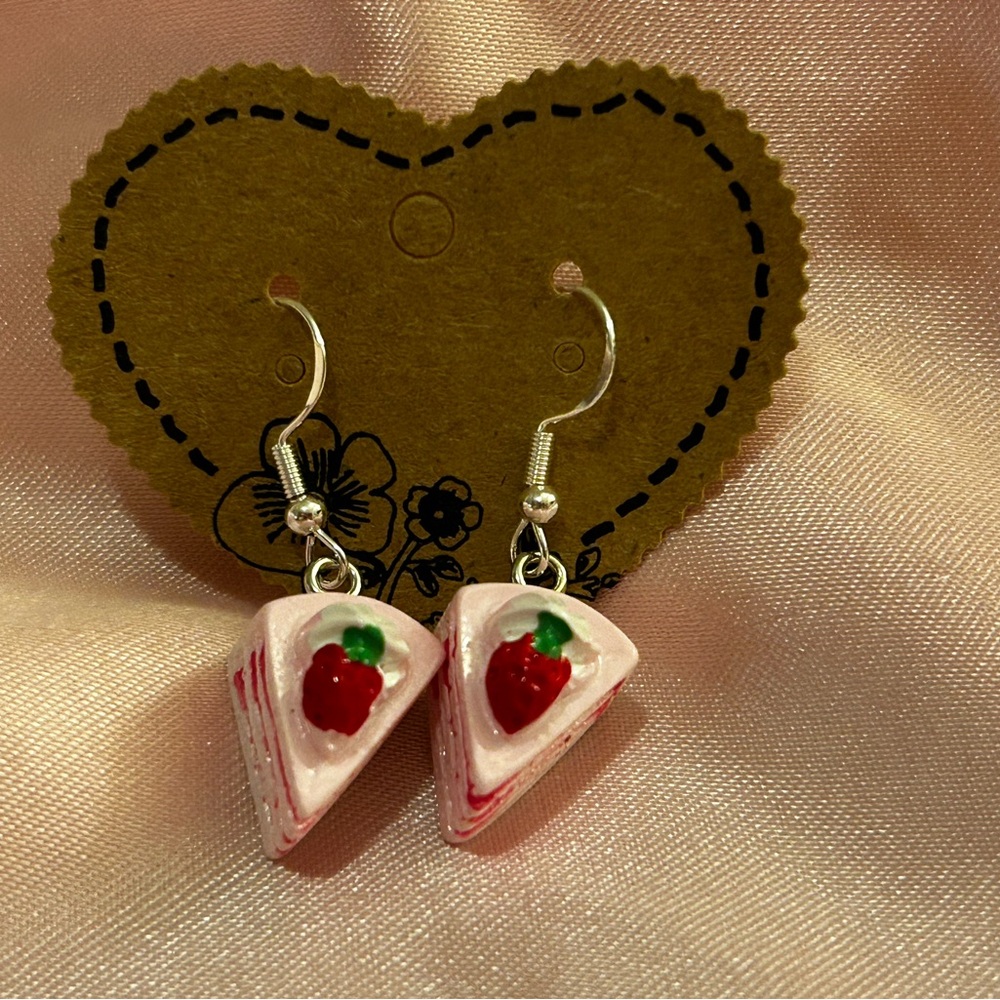 Strawberry shortcake earrings